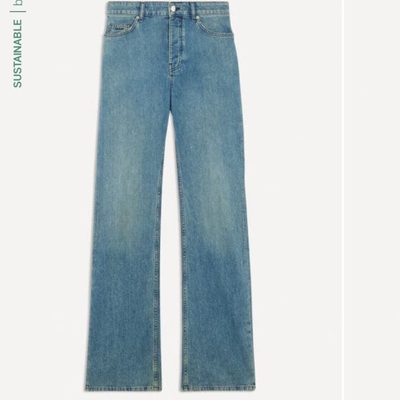 Women’s ba & sh light blue high rise loose fit jean - Picture 5 of 5